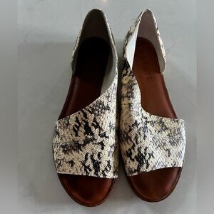 1. State Snake print sandal